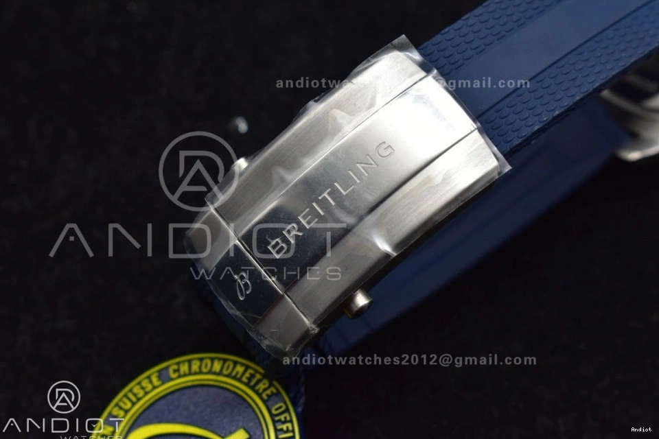 SuperOcean 1:1 Edition on Rubber 42 SS Strap Dial Best BLSF Blue A2824 Blue Automatic 0424